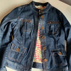 Boden Jean jacket lined with cotton fabric. US size 4.